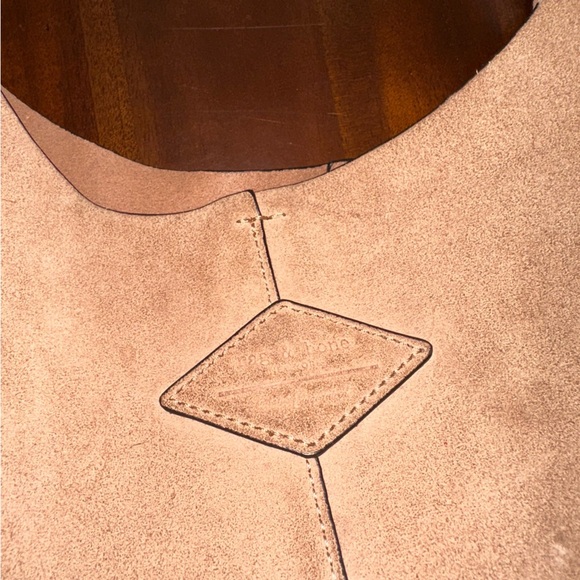 Rag & Bone- Camden Mini Shopper Nude Suede - Picture 8 of 9